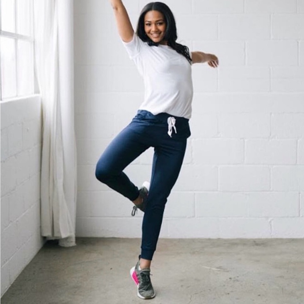 Zyia Navy Cozy Jogger Pants